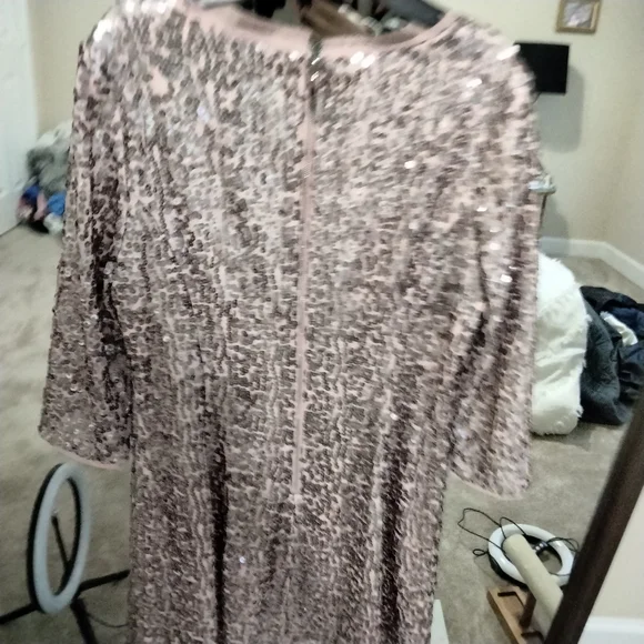 Eliza j dress wedding quest dress formal midi 3/4 sleeve mad men dress - Picture 9 of 11